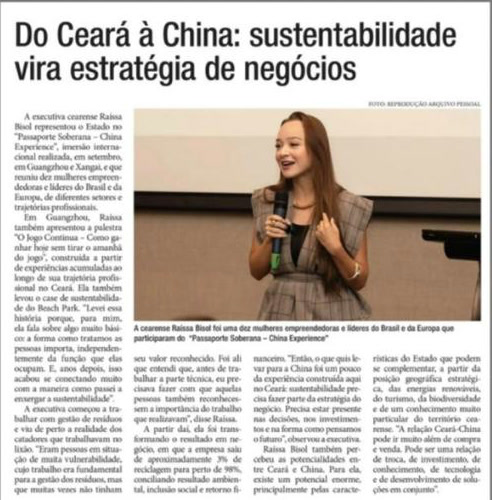 Do Ceará à China: sustentabilidade vira estratégia de negócios